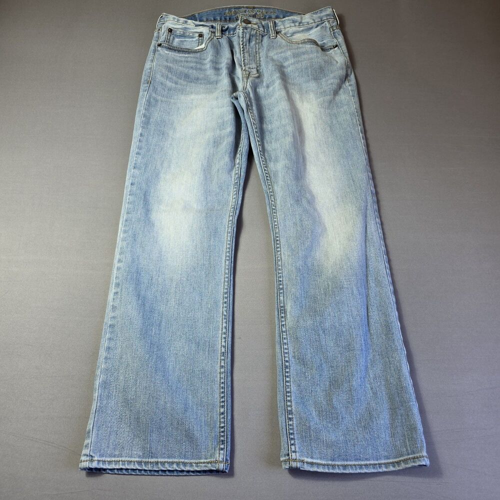 American Eagle Original Flex Core Flex Mid Rise Men's Jeans Size 33x30 Mid 2010s